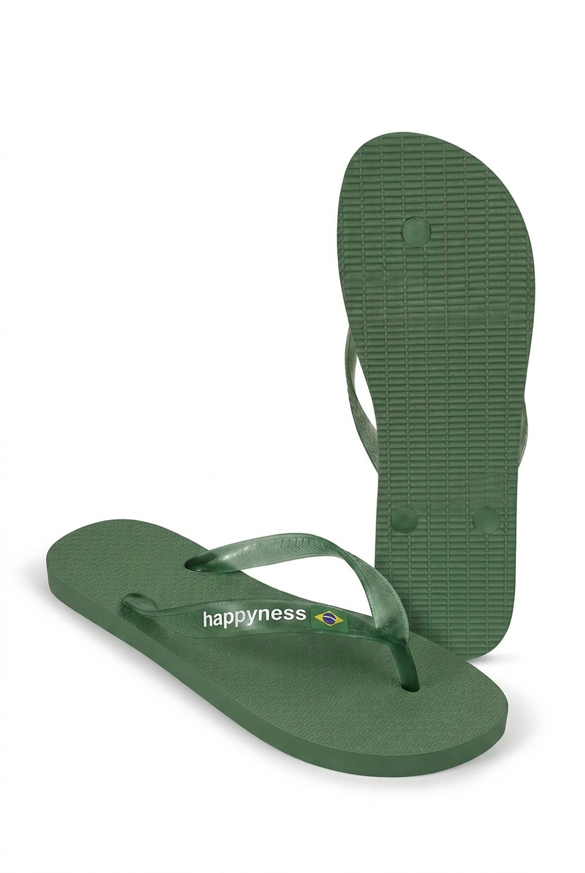 Chinelo Verde Bandeira