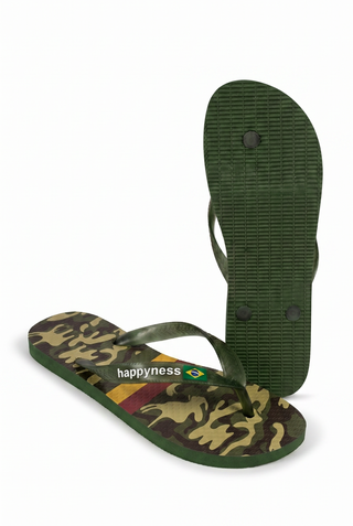 Chinelo Camuflado Militar